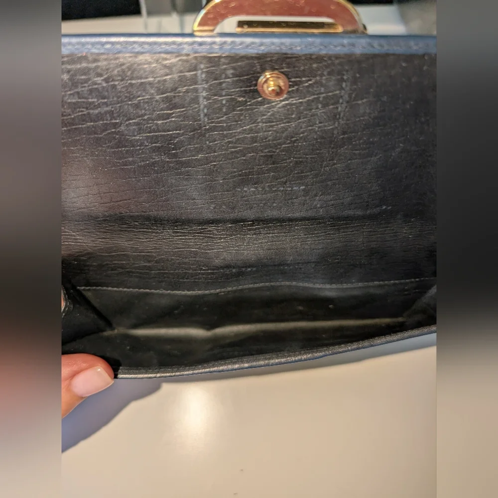 Gucci Ophidia Blue and Black Vintage Long Wallet - Picture 10 of 13